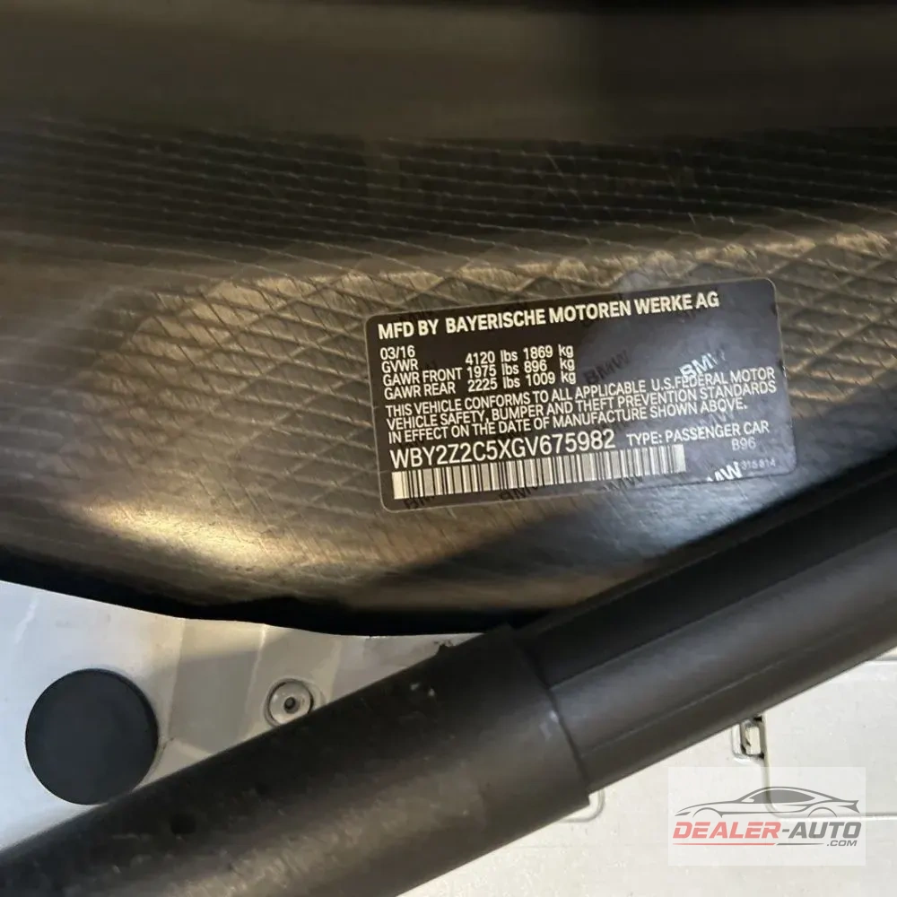 2016 BMW i8 Repossessed Unit