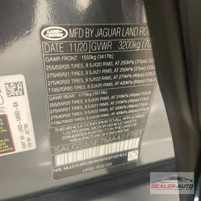 2021 Land Rover Range Rover Westminster P525