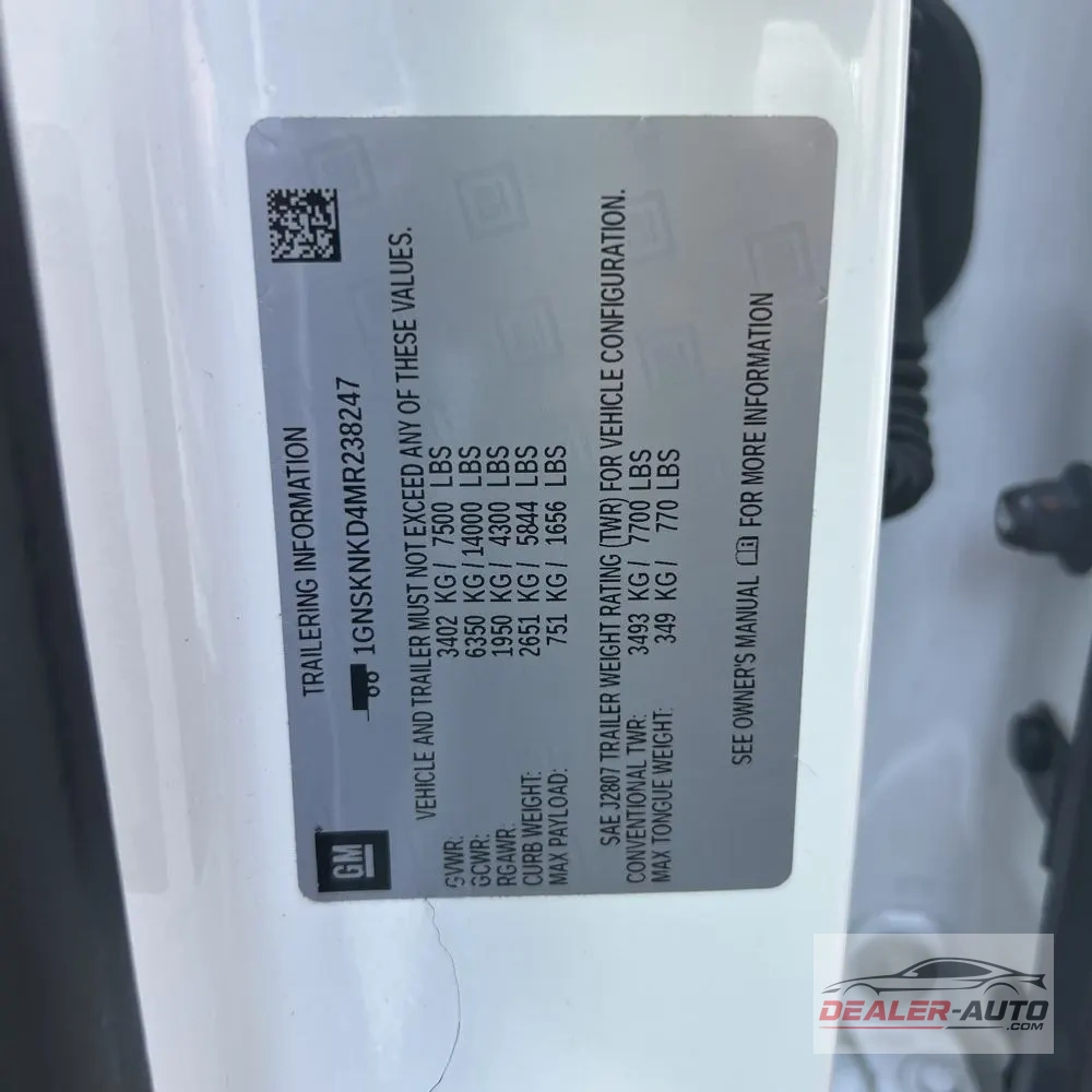 2021 Chevrolet Tahoe LT 4D SUV 4WD