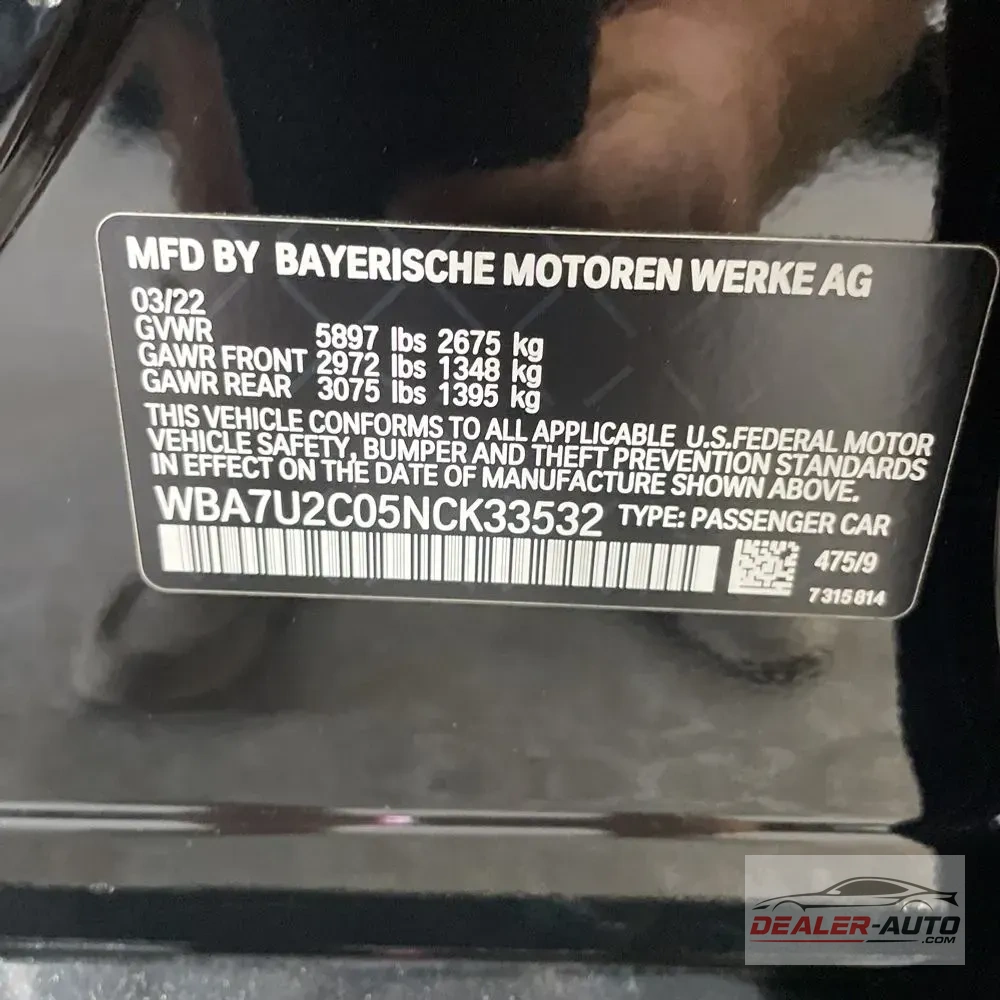 2022 BMW 7-Series 750xi